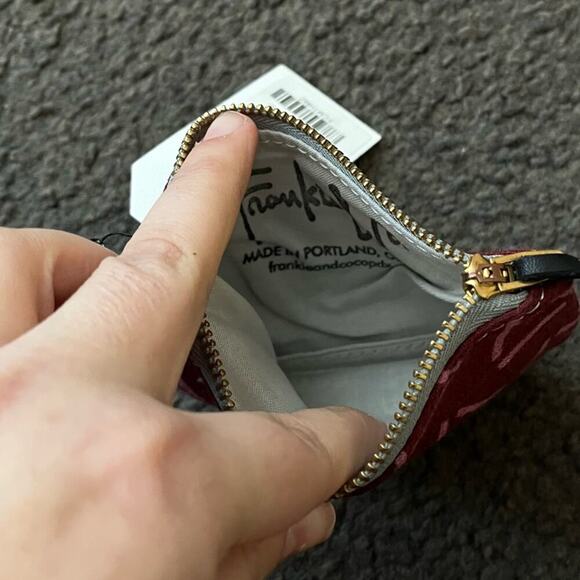 Frankie & Coco Mulberry Tri Half Moon Zip Pouch - Picture 5 of 5